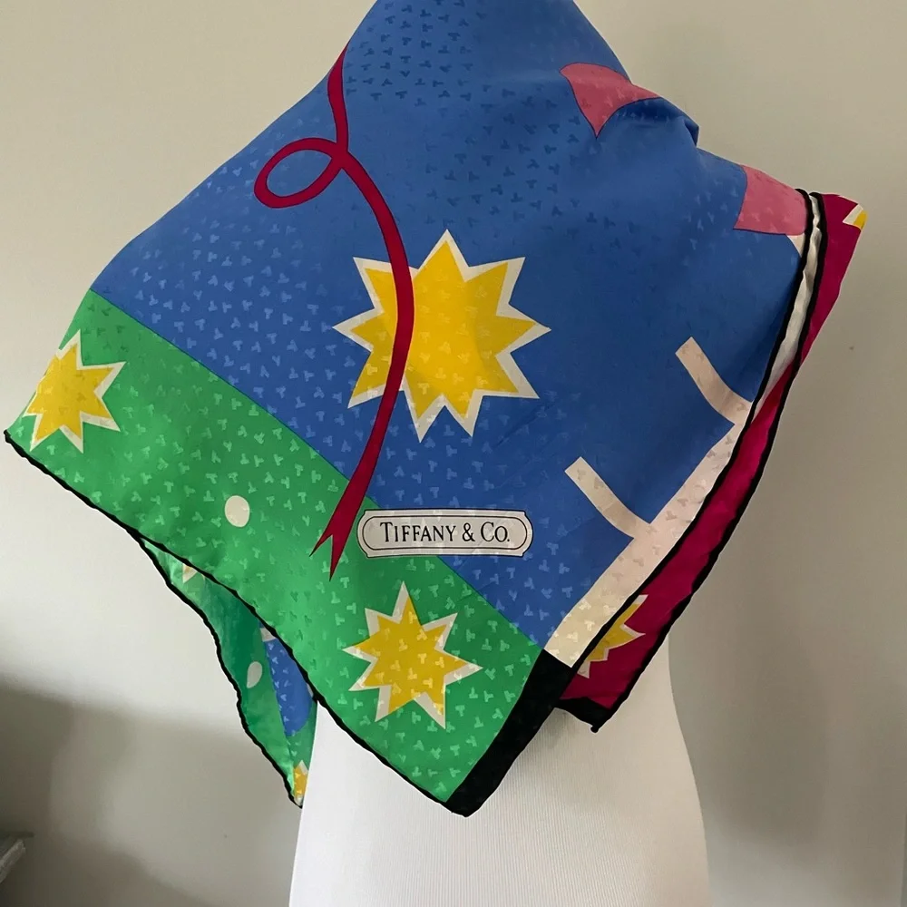 New! TIFFANY & CO SILK SCARF 35” SQUARE